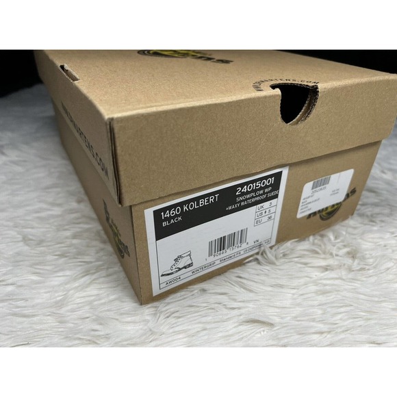 Dr. Martens 1460 Kolbert Boot Triple All Black Combat Fur Lined Waterproof sz 5 - Picture 5 of 5